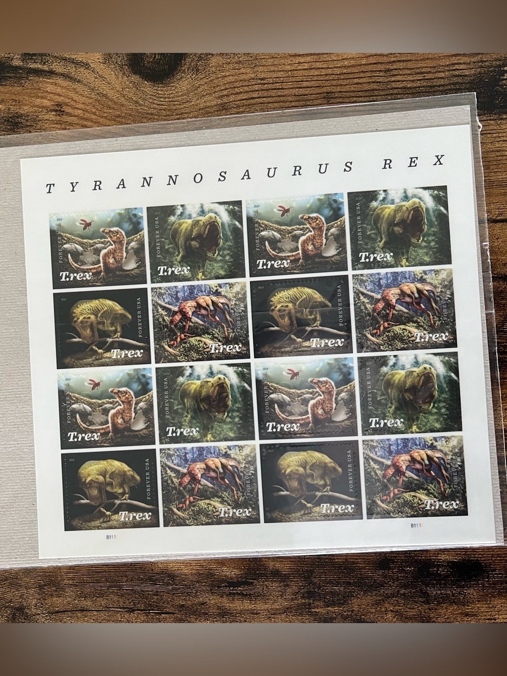 USPS T-Rex Lenticular Forever Stamps